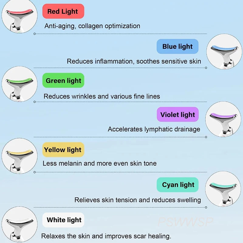 Facial Massager and Neck Lifting Beauty Device for Skin Tightening and Care